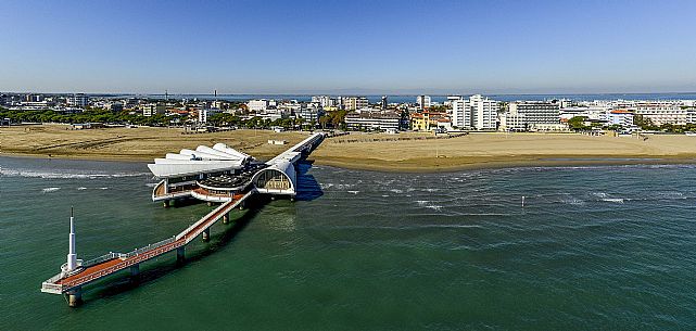 Aereal view of Lignano Sabbiadoro